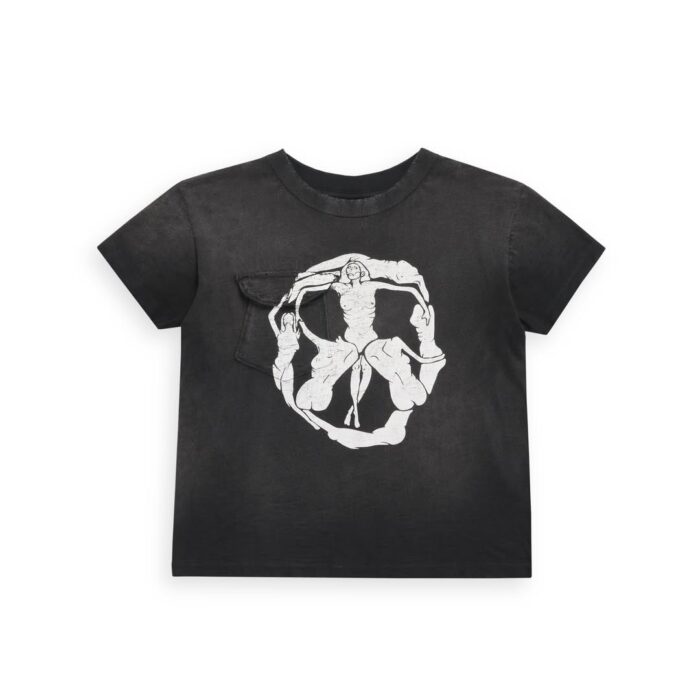 Yuremane Black Tee
